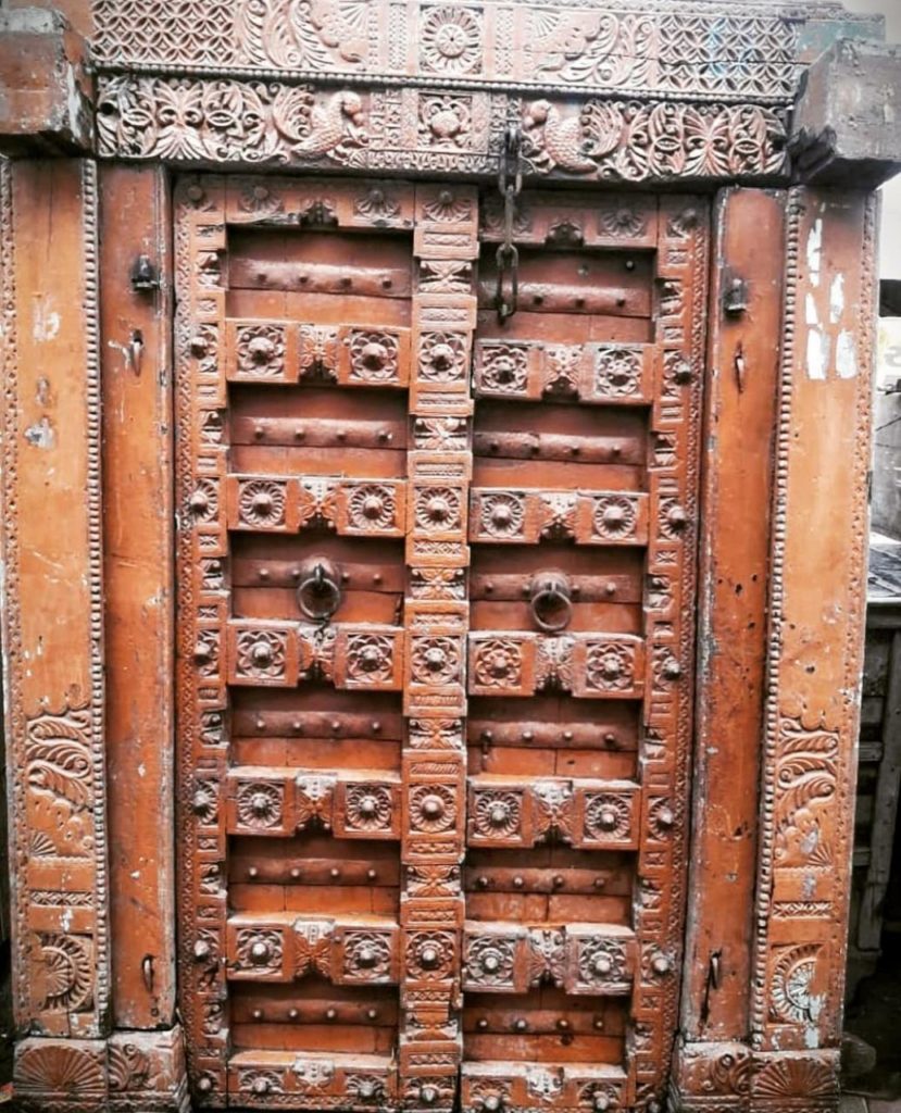 Antique door from Heritage Arts Kerala, the most trusted antique store in Kerala.